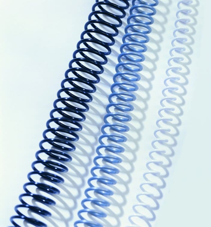 Spirales de reliure en plastique