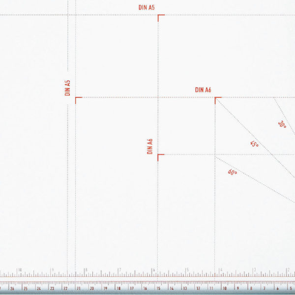 cisaille IDEAL-1080-tracé des formats de papier A6 à A3 sur table